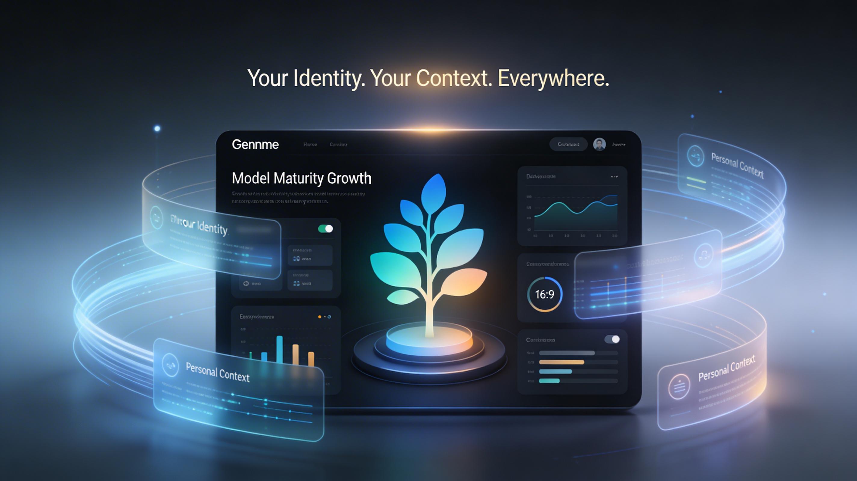 MyGentic dashboard showing Model Maturity growth visual